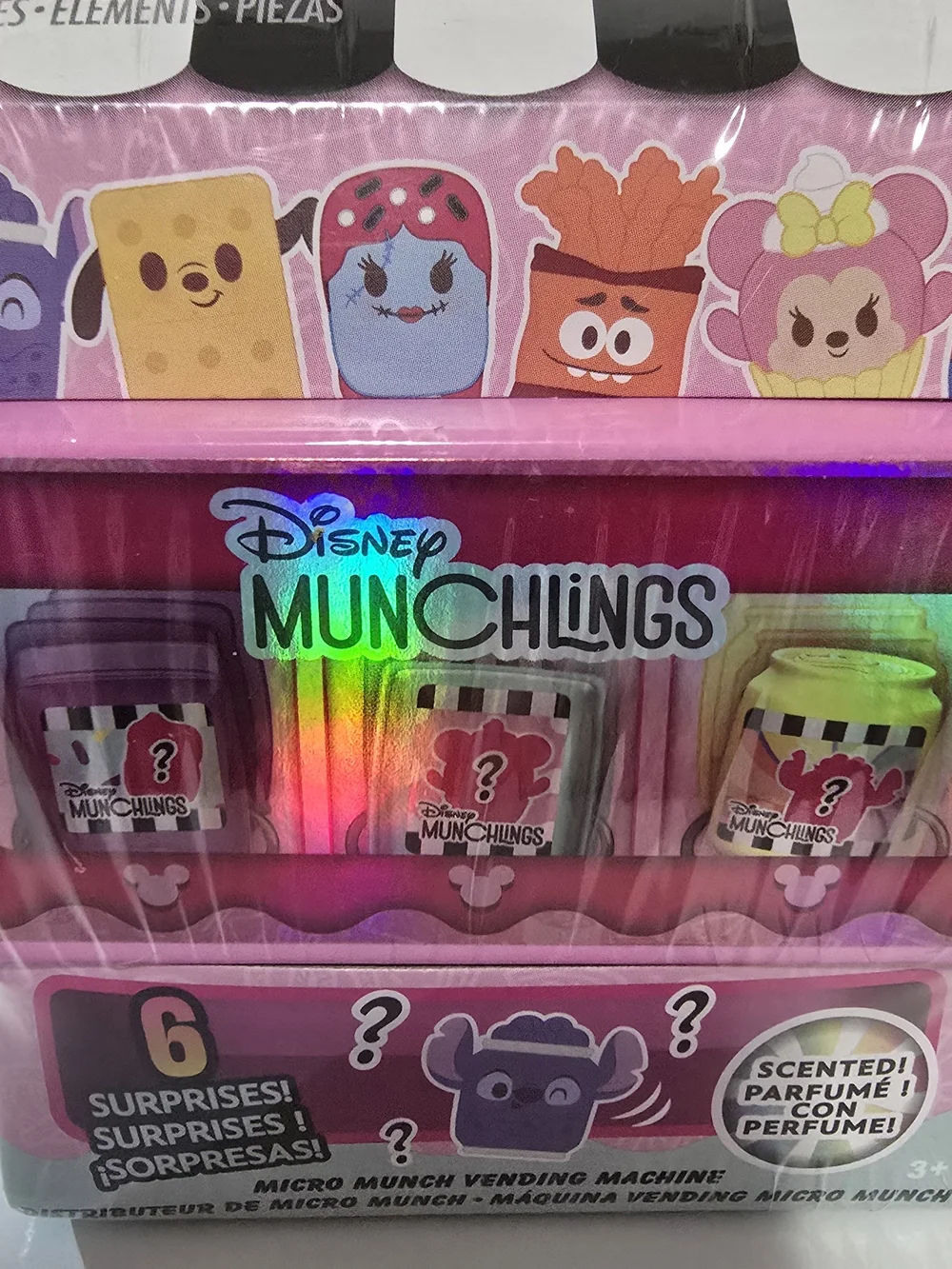 Disney Munchlings Micro Munch Vending Machine - Pink Scented Kids Toy